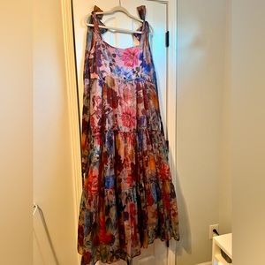 Francesca’s Julia Tiered Floral Maxi Dress - size XL